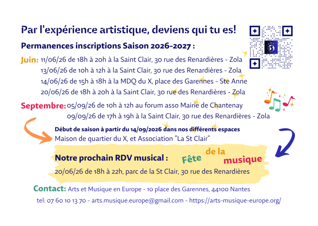 dates des permanences d'inscription