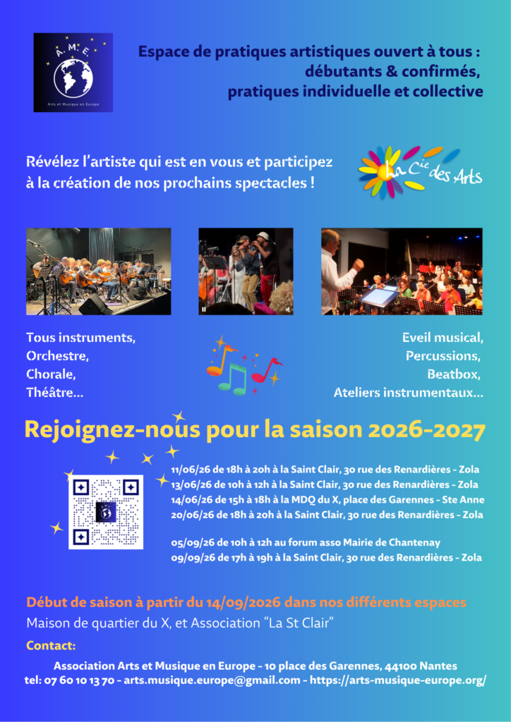 affiche inscriptions 2026/27