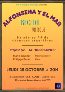 affiche concert duo plumes