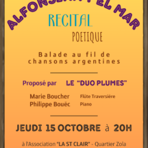 affiche concert duo plumes