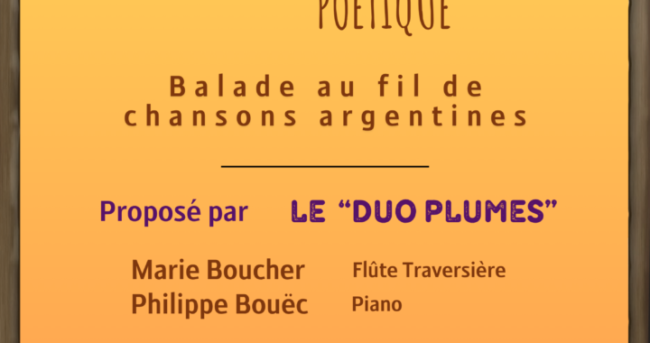 affiche concert duo plumes